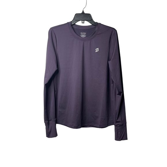 Peloton Womens‎ Standard Warm Up  Long Sleeves Top Purple Shirt Large New - Picture 4 of 16